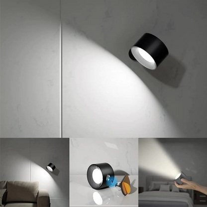 Draadloze 360° oplaadbare wandlamp