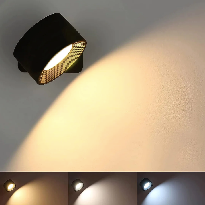 Draadloze 360° oplaadbare wandlamp