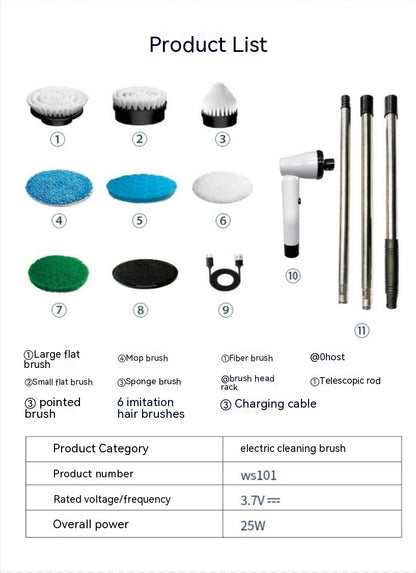 7-in-1 Elektrische spin-scrubber